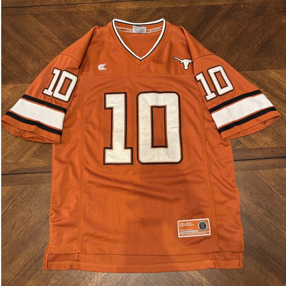Colosseum Athletics Texas Longhorns Football Jersey Number 10 Orange Men's M |K1